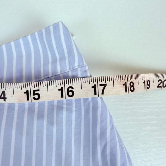 NWT GAP Blue & White Stripe Tiered Midi Cotton Skirt Lined with Pockets 14 - Picture 12 of 14